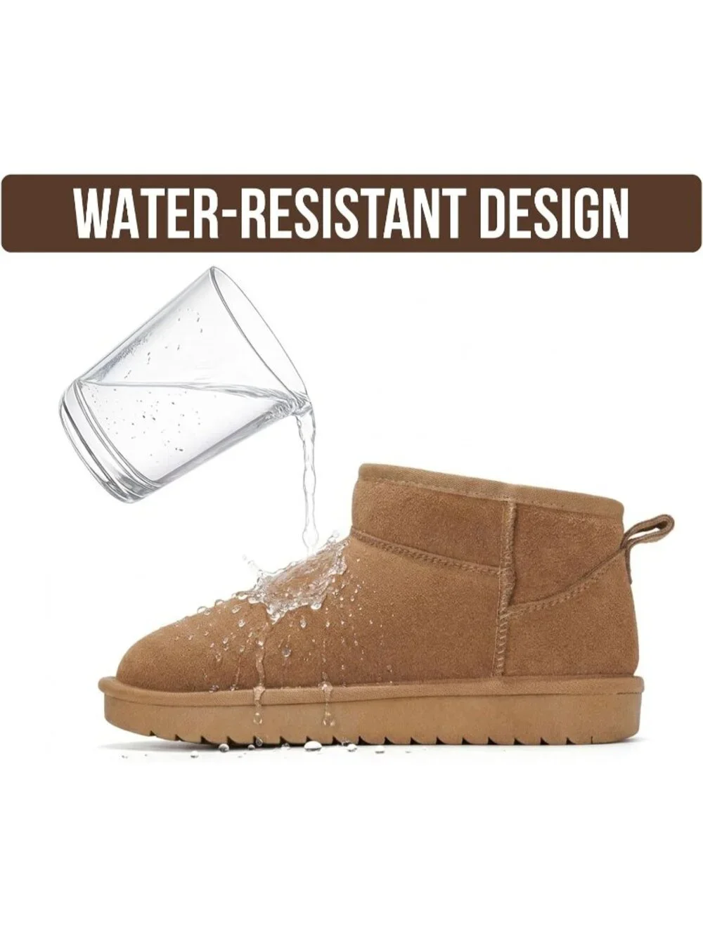 Womens Wheat Suede Cloud Water Resistant Genuine Leather Comfortable Ankle Boots